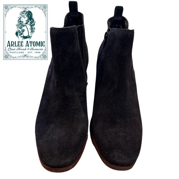 Lucky Brand from Nordstrom block Heel Suede ankle booties - Picture 8 of 13